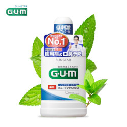 G·U·M 牙周护理清新薄荷漱口水 500ml(赠同款80ml) *4件