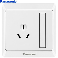Panasonic 松下 WMWA608-N 86型墙面开关 16A3孔 大功率 带开关 *3件