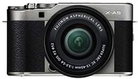 Fujifilm 富士 X-A5 系统相机(24200万像素),包括 XC15-45mmF3.5-5.6 OIS PZ 镜头,深银色(含税)