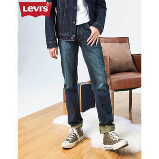 Levi's 李维斯 经典五袋款系列 男士514舒适直筒牛仔裤00514-1240 深牛仔色 28 32
