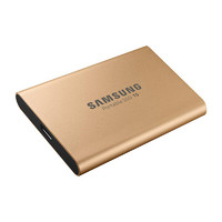 SAMSUNG 三星 T5 USB 3.1 移动固态硬盘 Type-C 1TB 金色
