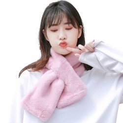 HXUN 女士保暖毛围巾