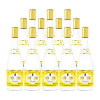 汾酒 玻瓶汾酒 12瓶黄盖 48%vol 清香型白酒
