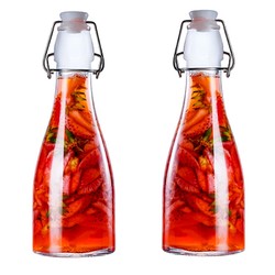 Luminarc 乐美雅 透明玻璃储物瓶 1100ml*2