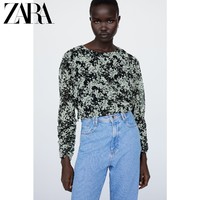 ZARA 08587380084 女士短款印花衬衫