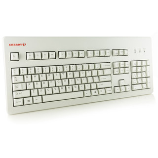 CHERRY 樱桃 G80-3494 104键 有线机械键盘 白色 无光 奶轴