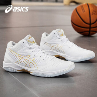 ASICS亚瑟士篮球鞋男鞋2020新款GELHOOP V12官方旗舰三井寿运动鞋1063A021 白色 41.5