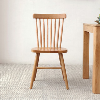 维莎全实木餐椅北欧温莎椅卧室化妆椅简约家用书桌椅休闲靠背椅子