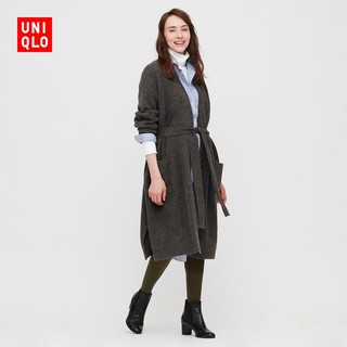 UNIQLO 优衣库 428870 女士系带针织大衣