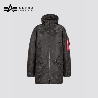 ALPHA INDUSTRIES N-3B秋冬新厚款军旅工装派克两面穿外套羽绒服