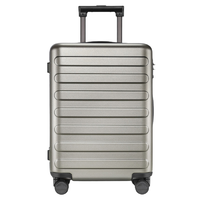 NINETYGO 90分 七道杠系列 PC拉杆箱 宁静灰 18英寸