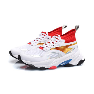 LI-NING 李宁 男子休闲运动鞋 AGCP167-1 标准白/李宁红/标准黑 44