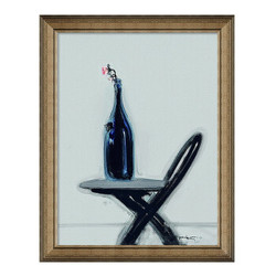 艺术品： 极简主义油画《静物》装饰画 爵士黑 98×70cm