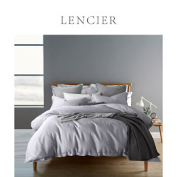 LENCIER 兰叙 60支全棉简约素色四件套 1.5m *3件