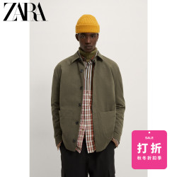 ZARA 新款 男装 衬衫领休闲西装外套 09621406505