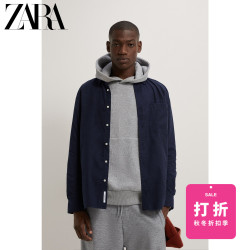 ZARA 新款 男装 无装饰长袖衬衫 00975300401