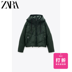 ZARA 女装 仿皮棉服夹克外套 03046222500