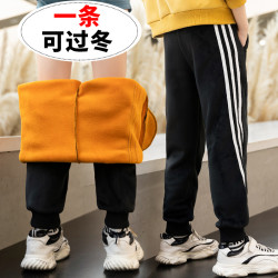 童装男童加绒裤子2020新款秋冬装加厚中大童运动裤儿童休闲长裤潮