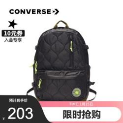 CONVERSE匡威官方 2020秋冬中性运动大容量休闲双肩包背包 10020807 10020807-A01/黑色 OSFA
