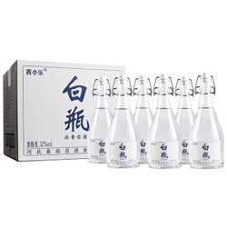 青小乐 白瓶纯粮白酒 浓香型52度 500ml*6瓶 