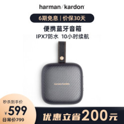 哈曼卡顿(Harman/Kardon) NEO蓝牙音箱无线便携式蓝牙音响音箱 便携音箱 银灰色