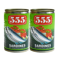 鲜得味555 沙丁鱼罐头 番茄味2罐310g *2件