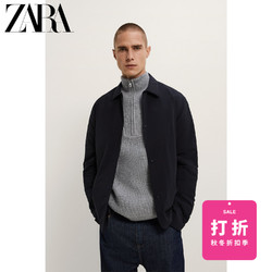 ZARA男装冬季科技面料衬衫式夹克外套07545347800