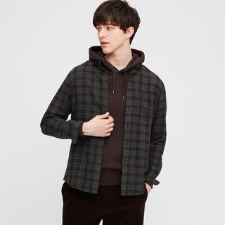 UNIQLO 优衣库 431188 男士法兰绒格子衬衫