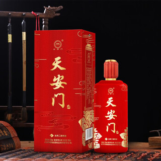 华都 天安门庆典红系列 酱香型白酒北京小茅台 53度 500ml单瓶礼盒装 *2件