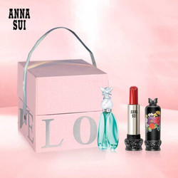 安娜苏（Anna sui）许愿精灵香水口红礼盒套装 新年礼物（女士淡香水5ml+繁花口红401）