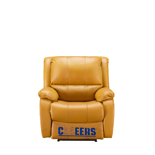 cheers 芝华仕 k621 单人真皮沙发 锡兰黄