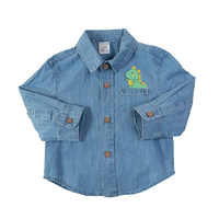 Bornbay 贝贝怡 牛仔系列 男童休闲长袖衬衫 211S2654 浅蓝 80cm