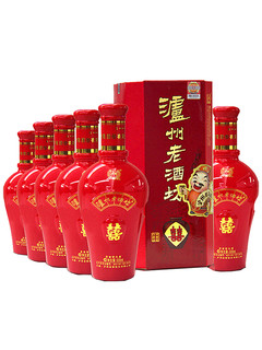 泸州老窖 老酒坊 喜字坛 浓香型纯粮白酒 52度 500ml*6瓶 整箱装