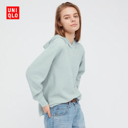 优衣库 女装 华夫格连帽套头衫(长袖 卫衣) 433796 UNIQLO