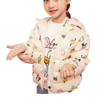 Disney 迪士尼 女童卡通短款羽绒服 DB041KA03 可爱米奇大家族 120cm
