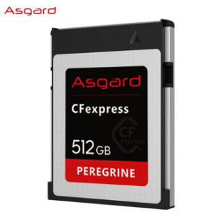 阿斯加特(Asgard) 512GB高速CF Express存储卡 游隼系列-高级单反相机内存卡 支持4K内录RAW连拍