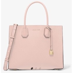 MICHAEL KORS 迈克·科尔斯 MERCER系列 女士真皮风琴款拉链手提包 BRIGHT RED