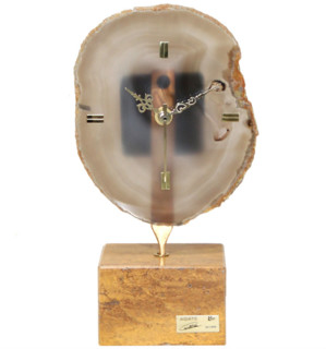 阿斯蒙迪 进口天然 水晶玛瑙 创意座钟