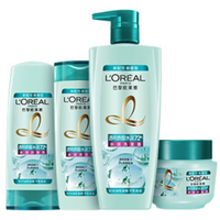 L'OREAL PARISL‘OREAL PARIS 巴黎欧莱雅 透明质酸水润系列透明质酸洗护套装 4件套(洗发露700ml+洗发露400ml+润发乳400ml+发膜250ml)