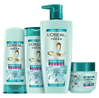 L‘OREAL PARIS 巴黎欧莱雅 透明质酸水润系列透明质酸洗护套装 4件套(洗发露700ml+洗发露400ml+润发乳400ml+发膜250ml)