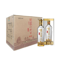 移动端、京东百亿补贴：泸州老窖 特曲晶彩 浓香型高度白酒 52度500ml*6瓶 整箱 含礼袋 纯粮自饮