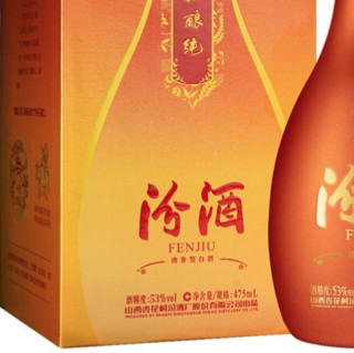 汾酒 秋酿纯 53%vol 清香型白酒 475ml 单瓶装