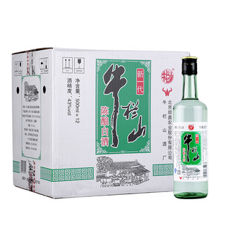 Niulanshan 牛栏山 陈酿白酒 43%vol 浓香型白酒 330ml*20瓶 整箱装