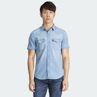 Levi's 李维斯 86626-0001 男士休闲纯棉牛仔短袖衬衫