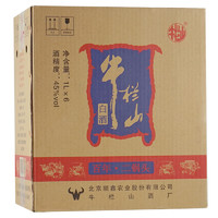 Niulanshan 牛栏山 百年·二锅头 蓝标 45%vol 清香型白酒 1000ml*6瓶 整箱装