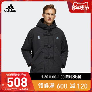 阿迪达斯官网 adidas 男装秋冬运动型格双层连帽外套 FM9343