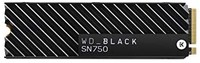 WD BLACK SN750 高性能内置游戏固态硬盘 NVMe 1TB，带散热器