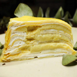 马来西亚黑刺榴莲千层蛋糕爆浆冰淇凌甜品850g1礼盒装