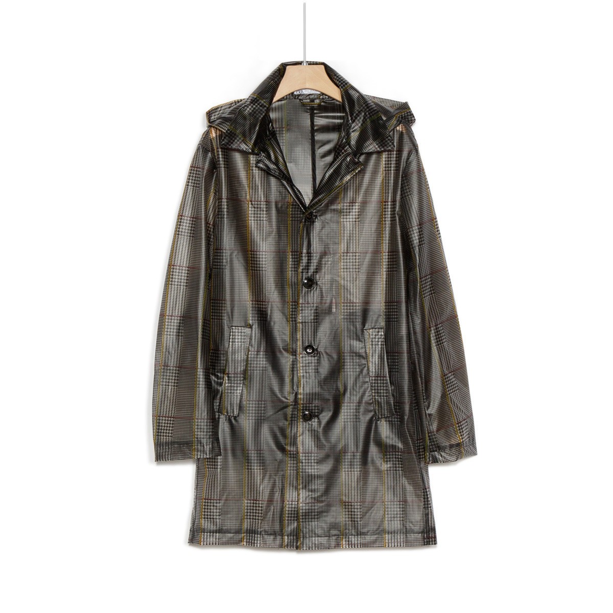 zara 5507650990 男款连帽长袖风衣