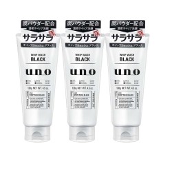 SHISEIDO 资生堂 UNO 吾诺 活性炭吸油洗面奶 130g*3件